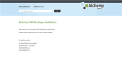 Desktop Screenshot of guides.alchemy-cms.com