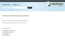 Tablet Screenshot of guides.alchemy-cms.com